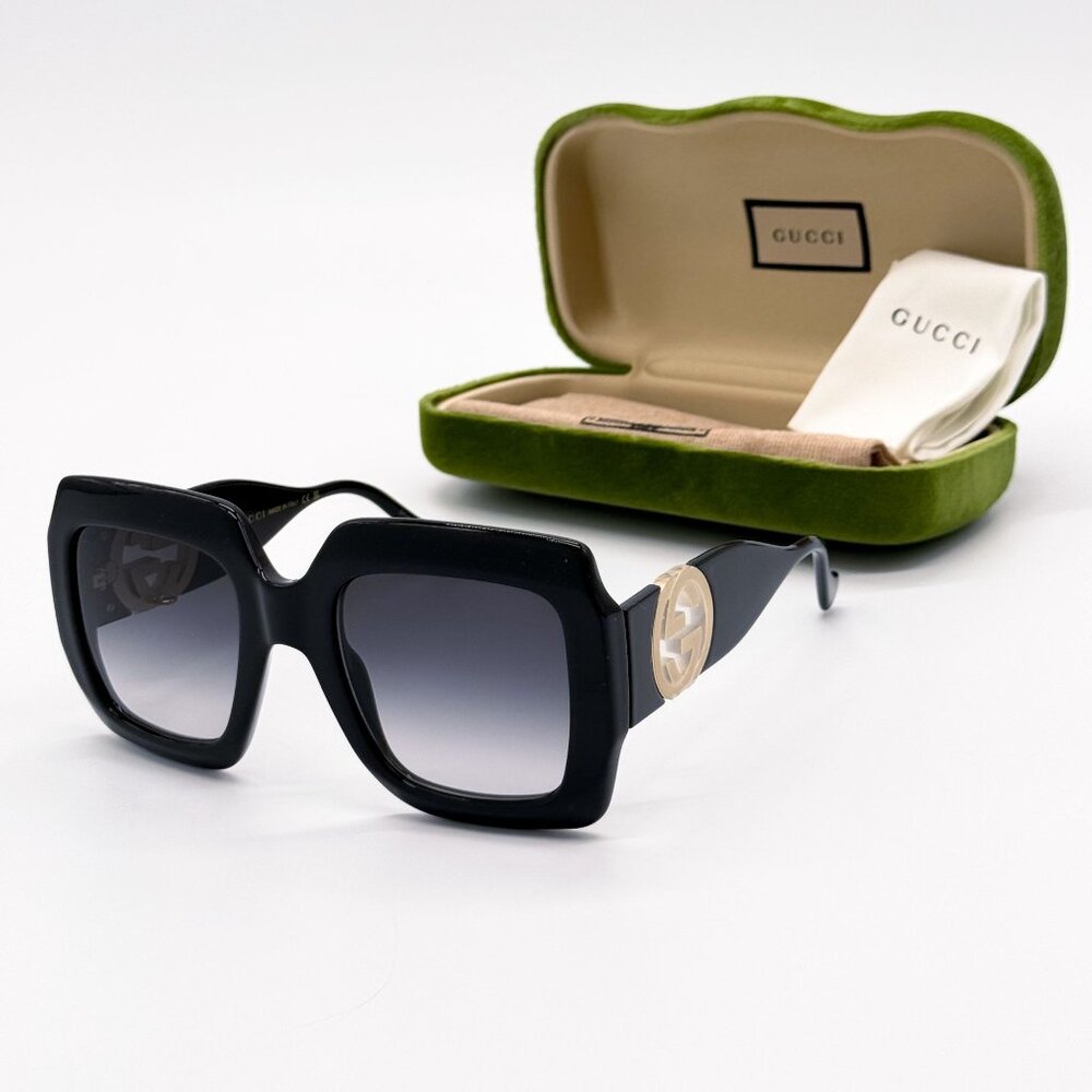 NEW GUCCI SUNGLASSES GG1022S 001 BLACK WOMEN EYEWEAR GUCCI